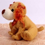 Cute Stuffed Brown Bella Dog Plush Animal Soft Toy